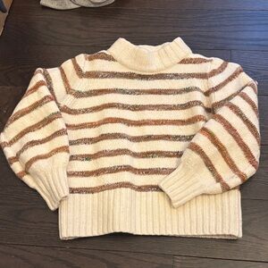 Madewell Cream striped sweater